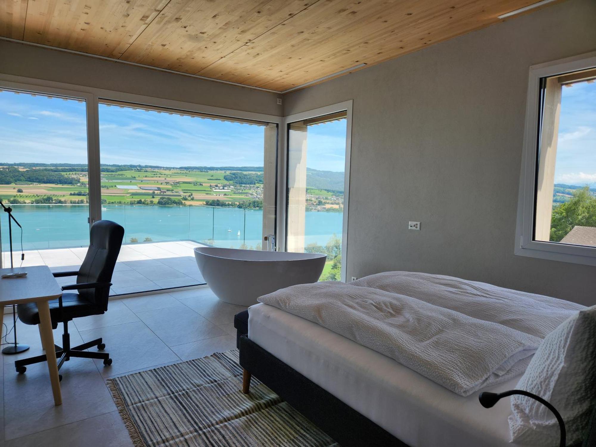 Lakeview Guest Rooms With Huge Rooftop Terrace Beinwil Luaran gambar
